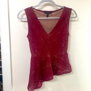 BCBG Maroon Top